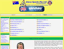 Tablet Screenshot of alanasports.com.au